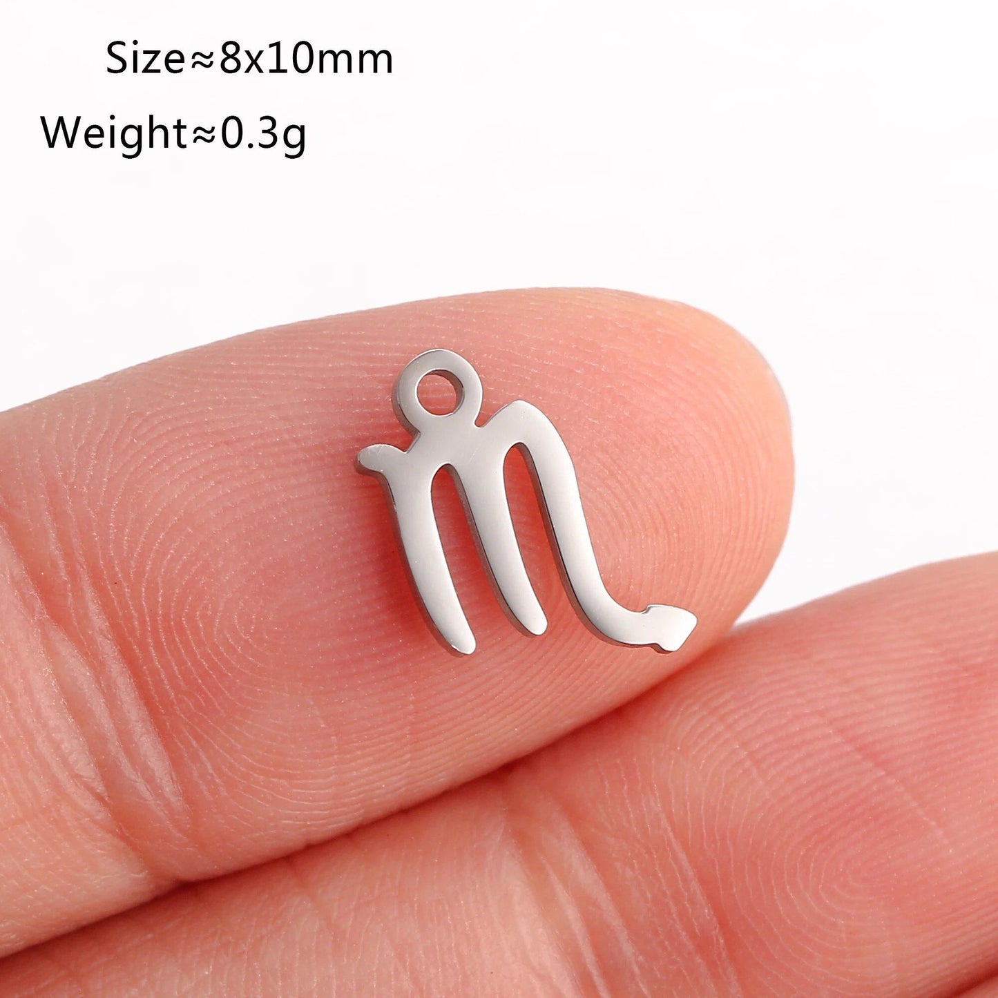 Set of 5 Lucky Birth 12 Zodiac Star Sign Charms, Metal Constellation Pendants for Jewelry Making, Bracelets, Earrings, and Necklaces, Parallel Import