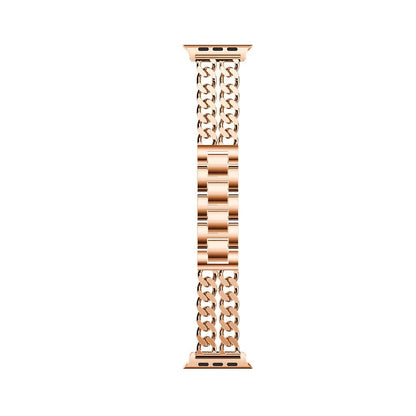 Luxury and elegant women's stainless steel bracelet strap for iWatch Ultra Series 8, 7, 6, 5, 4, and 3. Compatible with 49mm, 41mm, and 45mm models. Parallel import.