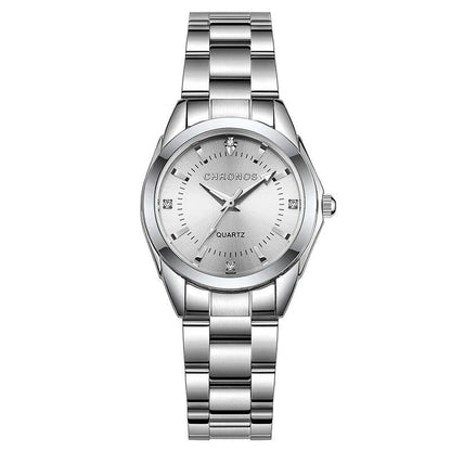 Chronos Elegant Women's Watch, Luxury Fashion Brand, Quartz Movement, Stainless Steel, Gift for Her, Color: CH230, Parallel Import
