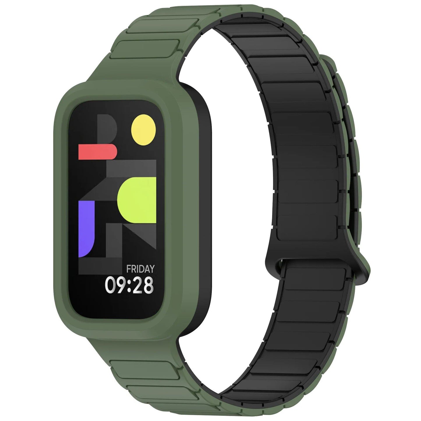 Magnetic Watch Strap for Redmi Band 3, Xiaomi Smart Band 9 Active Wristband, Silicone Strap, Band Color: Parallel Import