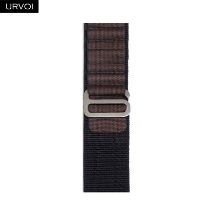 URVOI Apple Watch Ultra 2 Band, Compatible with Series 10/9/8/7/6/SE, Alpine Loop Black, G-Hook Closure, Polyester Woven Cord, Compatible with iWatch 49mm, Band Colors: 44mm, 45mm, 46mm, 49mm, Parallel Import