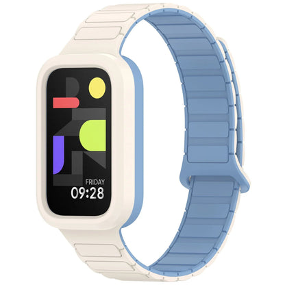 Magnetic Watch Strap for Redmi Band 3, Xiaomi Smart Band 9 Active Wristband, Silicone Strap, Band Color: Parallel Import