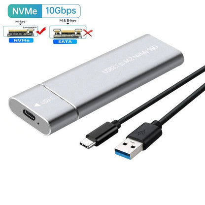 M2 SSDエンクロージャ NVMe USB3.1 外付けストレージ HDDケース 10Gbps PCIe SSDボックス NGFF SATA SSD対応 ハードドライブ PC/ノートパソコン用 ;発送元: 並行輸入品