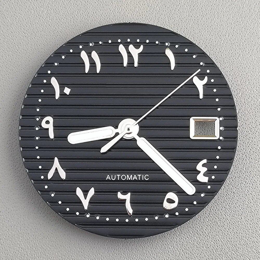 30.5mm Nautilus Arabic Dial (Non-Luminous) for NH35 Movement, Watch Parts, Repair, Color: Parallel Import