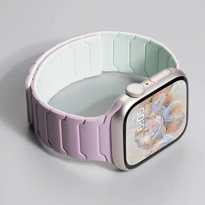 Magnetic Silicone Band for Apple Watch Ultra 2, 49mm, 45mm, 41mm, Series 9/8/7/6/SE/5/4, 38mm, 40mm, 42mm, 44mm, Band Color: mm, Parallel Import