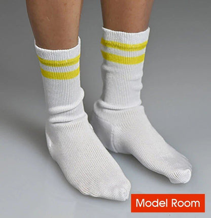 1/6 Scale White Sports Socks, Model Soldier Clothing Accessories, Compatible with 12-inch Male and Female Action Figure Bodies, Parallel Import