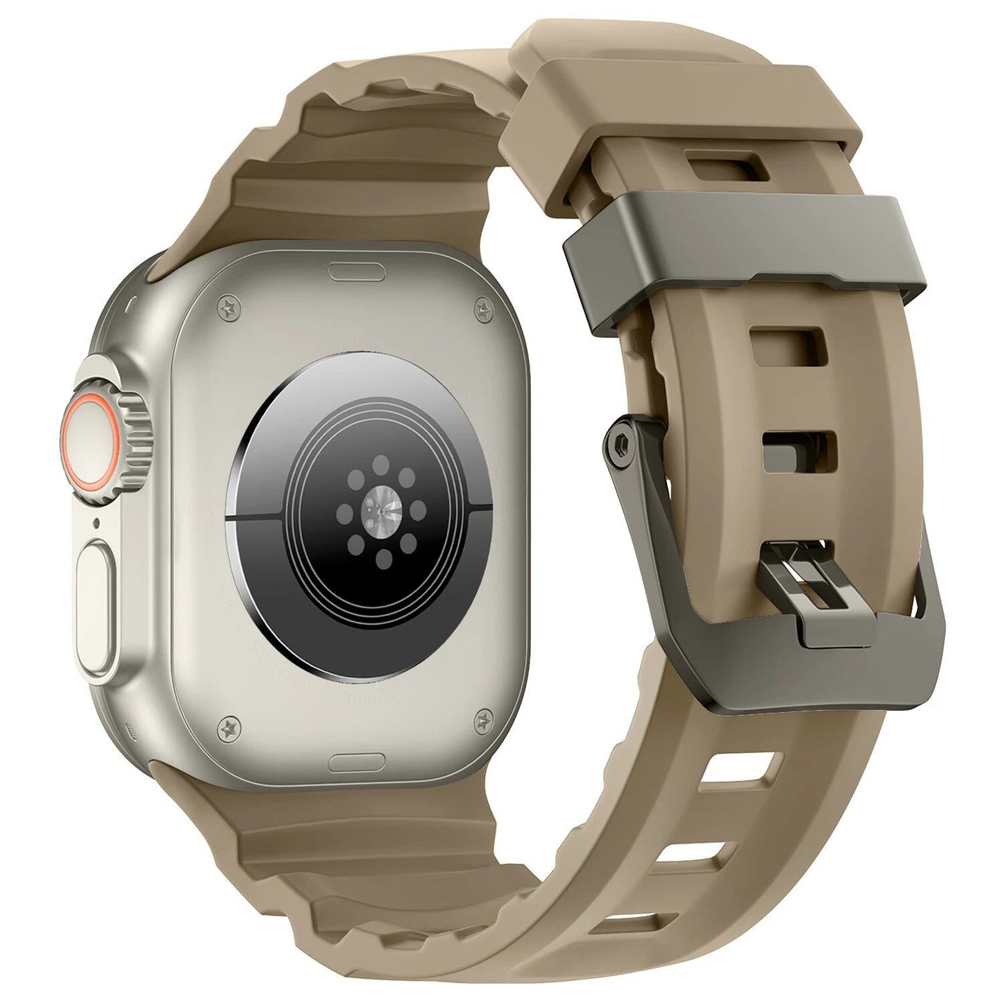 Trail Silicone Band Bracelet Strap for Apple Watch Ultra 2 49mm / Series 10/9/8/7 45mm / iWatch 6/5/SE 44mm, Band Color: mm, Parallel Import