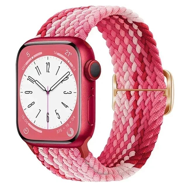 アップルウォッチUltra 2用ナイロンストラップ バンド 49mm 40mm 44mm 41mm 38mm 45mm対応 伸縮ブラidedループ ブレスレット iWatchシリーズ9/8/7/6/SE/5/4対応 バンドカラー：mm 並行輸入品