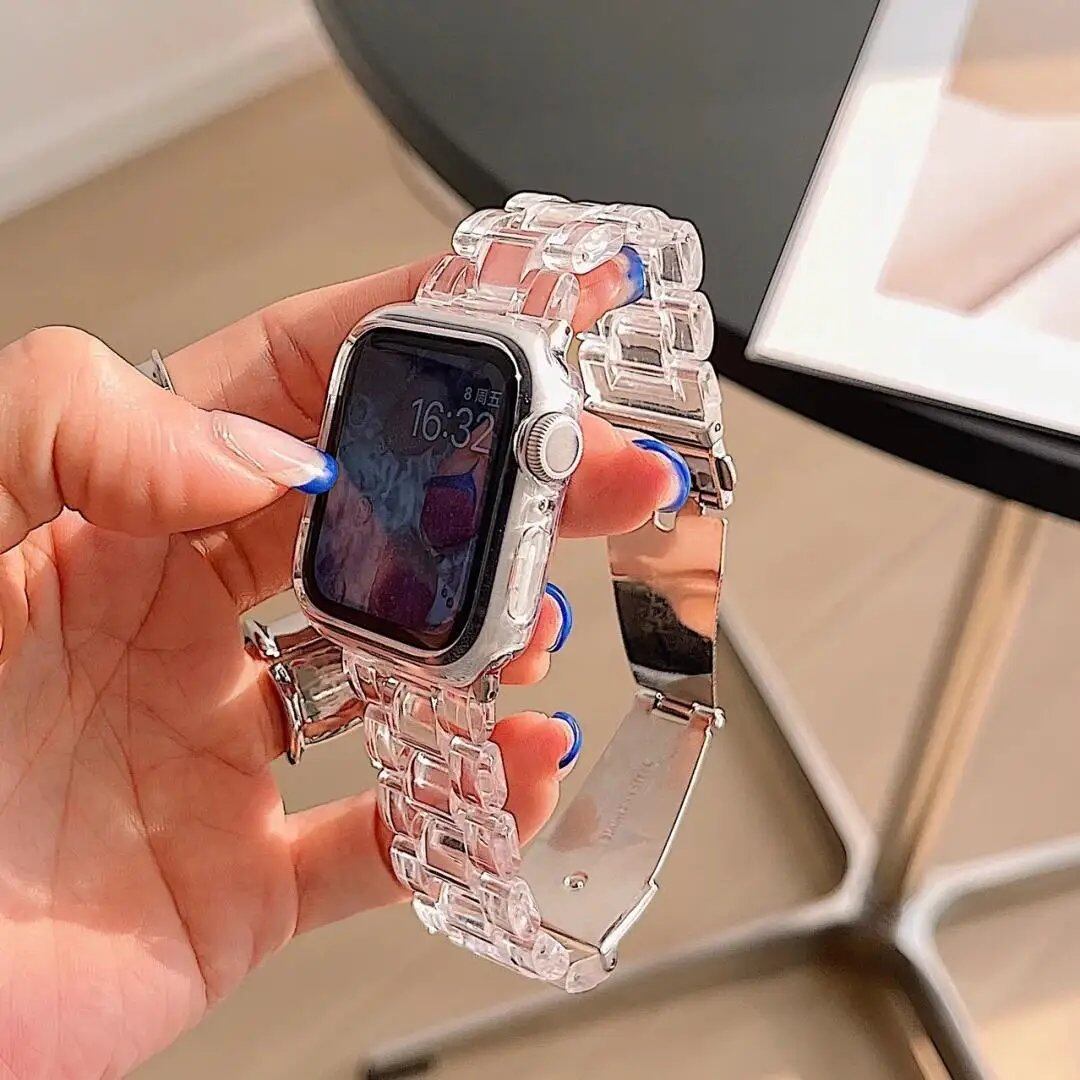 Cute Candy Rainbow Apple Watch Band, Compatible with 49mm, 45mm, 41mm, 44mm, and 40mm iWatch Series 10, 9, 8, 7, SE, 6, and 4, Size: S10-4, Parallel Import