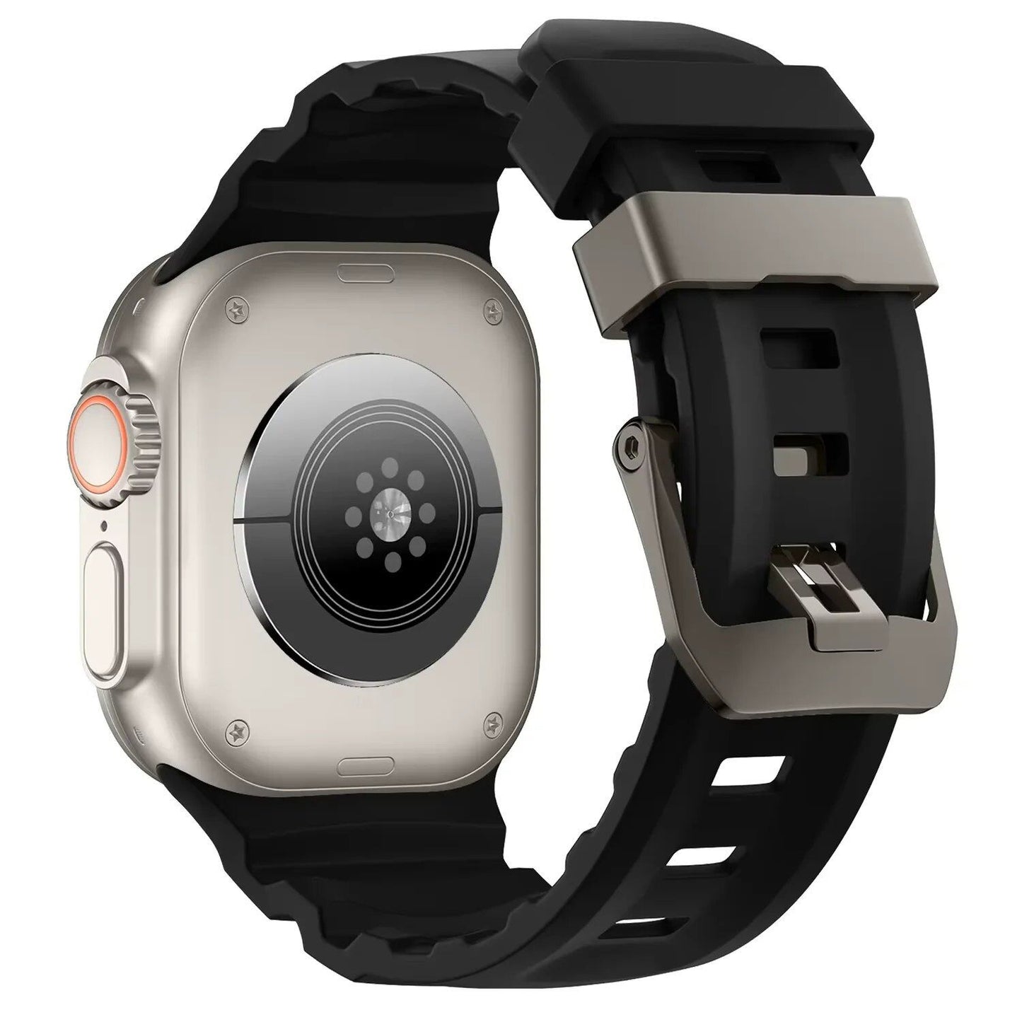 Trail Silicone Band Bracelet Strap for Apple Watch Ultra 2 49mm / Series 10/9/8/7 45mm / iWatch 6/5/SE 44mm, Band Color: mm, Parallel Import