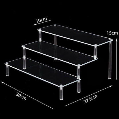 1-5 Tier Acrylic Display Stand/Clear Case (for Cupcakes, Perfume, Dolls, Amiibo, and Funko POP Figures) Color: Parallel Import