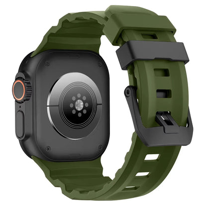 Trail Silicone Band Bracelet Strap for Apple Watch Ultra 2 49mm / Series 10/9/8/7 45mm / iWatch 6/5/SE 44mm, Band Color: mm, Parallel Import