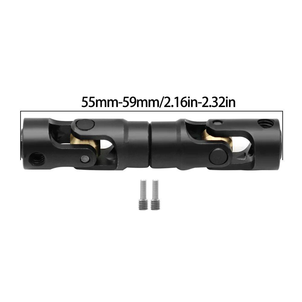 1/10 Scale RC Car Metal Internal Gear Drive Shaft Universal Joint Compatible with Axial SCX10 Gladiator YK4082 TRX4 TF2 D110 Crawlers (Color: Imported)