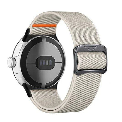 Google Pixel Watch 3/2/1 41mm用 ナイロンループストラップ - Google Pixel 41mm対応 伸縮スポーツバンド 交換用アクセサリー バンドカラー： 並行輸入品