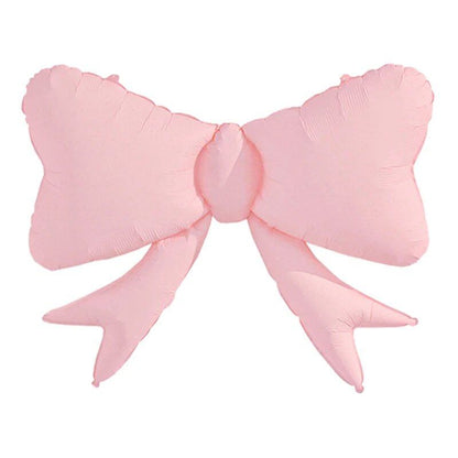 1/3-Piece Matte Bow Balloons with Ribbon, Large Butterfly Balloons for Kids' Birthday Party Decorations, Photo Props, and Anniversary Event Decorations (Parallel Import)