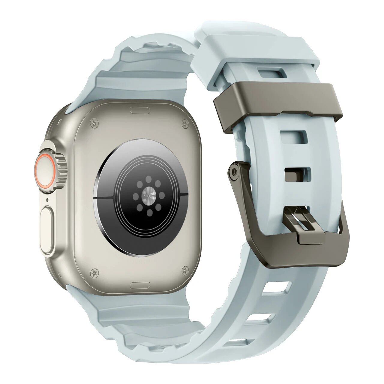 Trail Silicone Band Bracelet Strap for Apple Watch Ultra 2 49mm / Series 10/9/8/7 45mm / iWatch 6/5/SE 44mm, Band Color: mm, Parallel Import