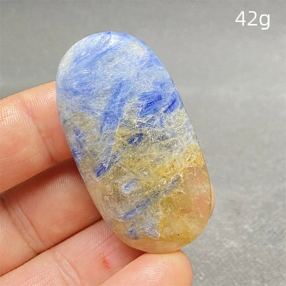 High-Quality Natural Kyanite Crystal for Palm Play, Hand Polishing, Meditation Massage, Magic Stone, Home Decoration, Colorful, Parallel Import