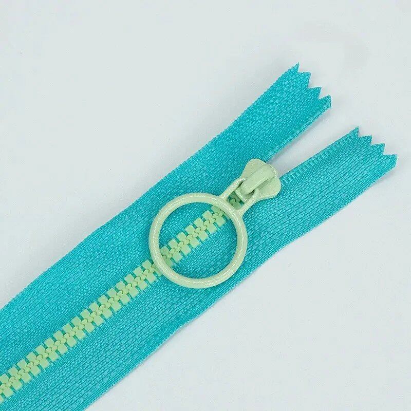 (Set of 10) Small Colored Zipper Hand Pockets/Pencil Cases, 3# Resin Zippers, Closed Tail, Self-Locking, Color Contrast, Size: 3cm, Parallel Import