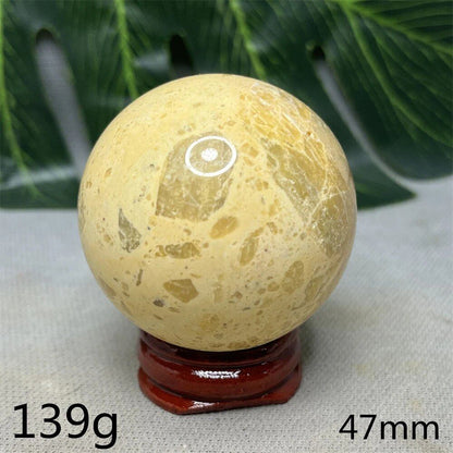 Hand-Polished Australian Gold Opal Ball, Ideal for Home Decor, Room Decoration, Holiday Gifts, Spiritual Stones, Healing, Witchcraft, Altars, and Prayer (Imported)