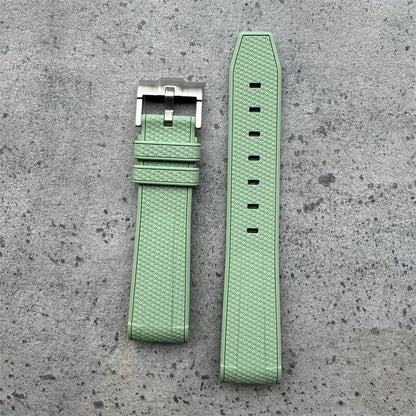 20mm High-Quality Rubber Silicone Strap in Black, Gray, Pink, Yellow, and Blue. Compatible with Omega, Swatch, and Moonwatch. Band Color: Black, Gray, Pink; Band Width: 20mm; Ships from: Parallel Import.