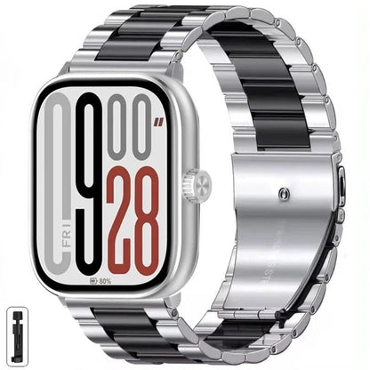 Adjustable Stainless Steel Metal Strap for Redmi Watch 5/Redmi Watch 4, Xiaomi Mi Band 9 Pro/Mi Band 8 Pro, Parallel Import