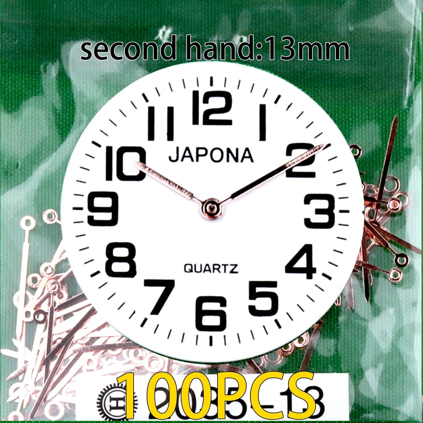 100-Piece Clock Hand Set for TMI PC Series, VJ Series, PC21 Hand, VH31 Hand, Compatible with VJ20, VJ21, VJ24, VJ22, VJ23, VJ14, VJ12, VJ34, VJ32, VJ33, VJ42, Parallel Import