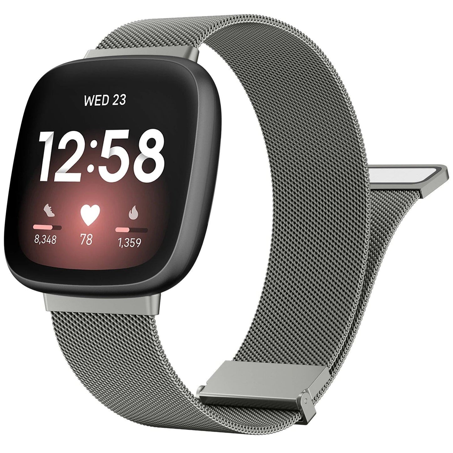 Milanese-style Metal Magnetic Strap for Fitbit Versa 3/4/Sense/Sense 2 (Imported)