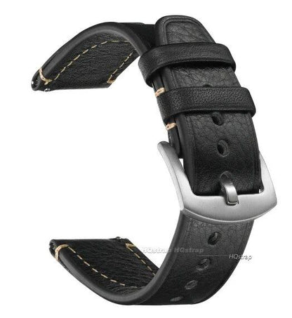 Quick Release Vintage Leather Watch Strap for Rolex, 18mm, 20mm, 22mm, Men's and Women's, Band Color: mm, Parallel Import