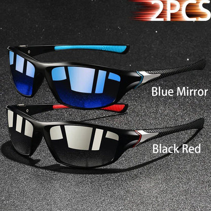 Set of 1, 2, or 3 Retro Sports Sunglasses for Men and Women, Ideal for Fishing, Running, Cycling, Climbing, and Outdoor Sports, UV400 Protection, Anti-Glare Lens Color: Parallel Import