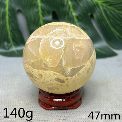 Hand-Polished Australian Gold Opal Ball, Ideal for Home Decor, Room Decoration, Holiday Gifts, Spiritual Stones, Healing, Witchcraft, Altars, and Prayer (Imported)