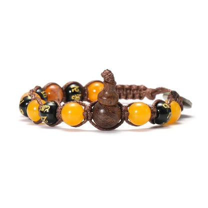 Natural Stone Prayer Bracelet, Tibetan Prayer Beads, Handmade Men's and Women's Bracelet, Yoga &amp; Meditation Jewelry, Metal Color: Style, Parallel Import