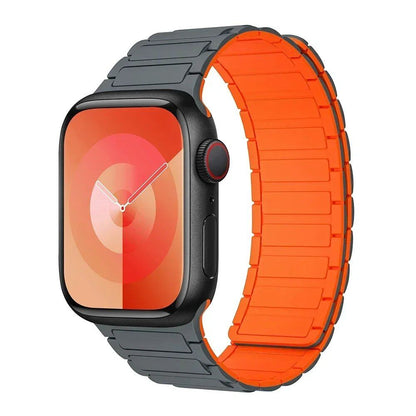 Magnetic Loop Band for Apple Watch, Compatible with 44mm, 40mm, 49mm, 45mm, 41mm, and 38mm Silicone Straps, Compatible with iWatch Series 9/8/7/6/5/4/3/SE/Ultra 2, Parallel Import