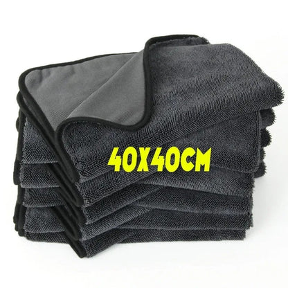 Set of 2 Professional Microfiber Car Wash Towels, Ultra-Fine Fiber, Ultra Soft, Quick-Drying, 0cm Thick, Parallel Import