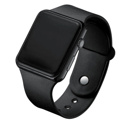 New Digital Watch for Men and Women, Electronic, Square Shape, LED Sports Watch, Stylish, Casual, Simple, Silicone, Women's Clock, Parallel Import