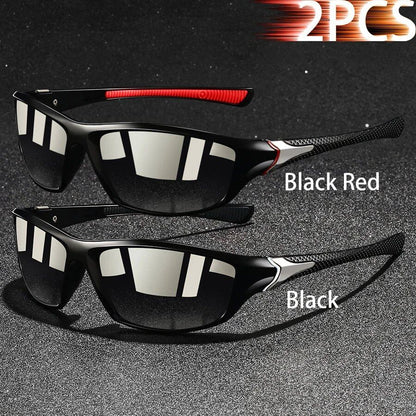 Set of 1, 2, or 3 Retro Sports Sunglasses for Men and Women, Ideal for Fishing, Running, Cycling, Climbing, and Outdoor Sports, UV400 Protection, Anti-Glare Lens Color: Parallel Import