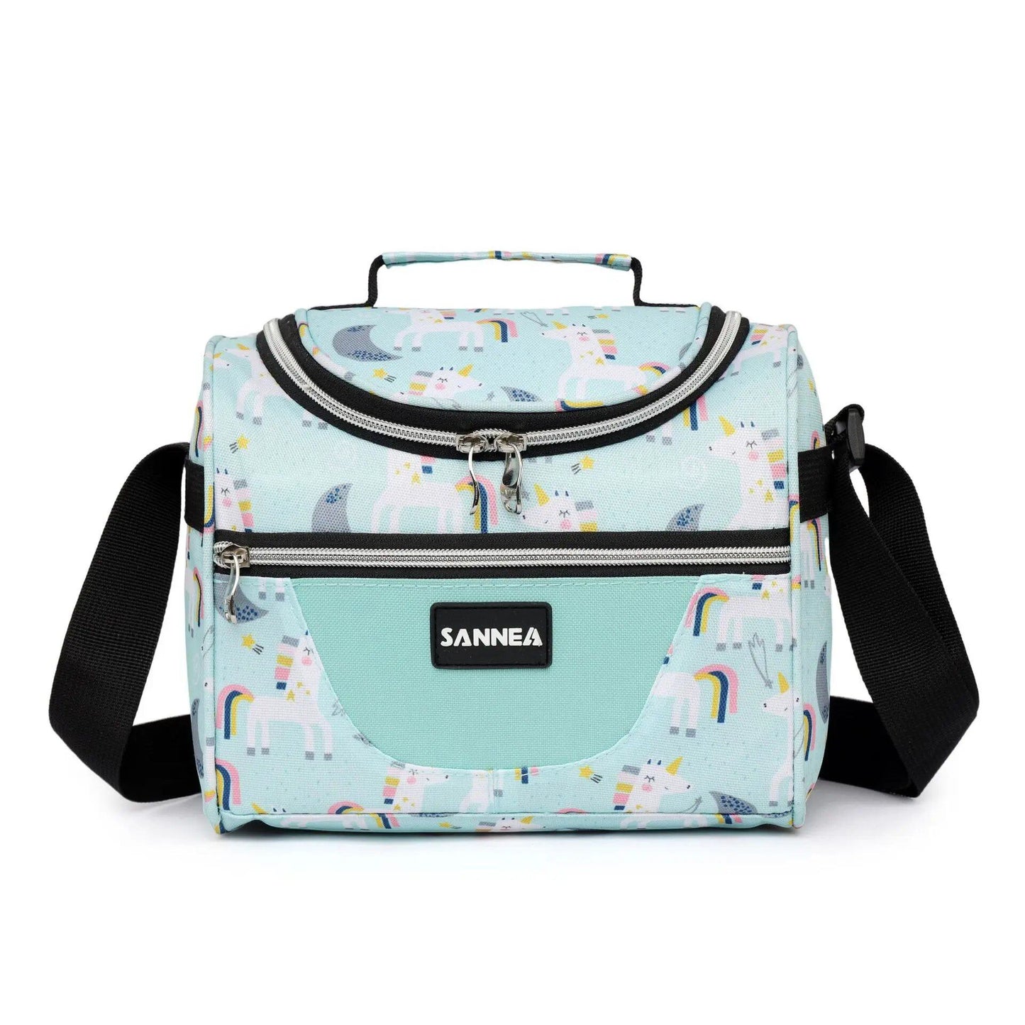 7L プリント 保温 ランチバッグ 保冷 保熱 ピクニック ハンドバッグ 携帯 ショルダー ランチボックス トートバッグ  並行輸入品