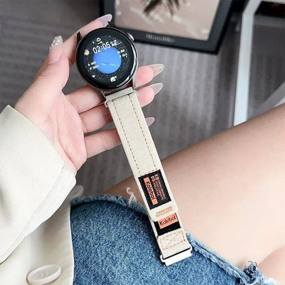 18mm, 20mm, and 22mm Denim Slim Bands for Huawei Watch 4/4Pro/GT 4 (41mm/46mm)
 Women's Loop Strap Bracelet for Samsung Galaxy 6/5/4 (44mm/40mm) Band Color: Parallel Import