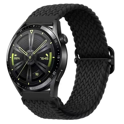 Universal Watch Band, Adjustable Braided Elastic Quick Release Wrist Strap, Compatible with 18mm, 20mm, and 22mm Smartwatches, Compatible with Samsung, Huawei, and Garmin Smartwatches (Imported)