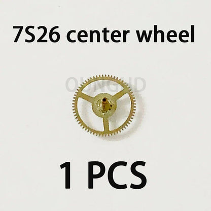 Original compatible Seiko 7S26 movement center wheel, three-wheel, time wheel, sub-wheel, span wheel, second wheel, escape wheel. Parallel import.