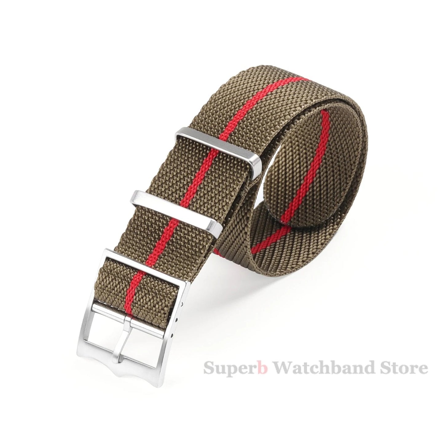 Premium Nylon Strap - Tudor 20mm, 22mm Canvas Military Watch Band - Seiko Fabric Bracelet - Rolex Wristband with Bronze Buckle, Band Color: mm, Parallel Import