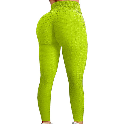 Women's Bubble Butt Lifting Yoga Pants, Fitness, Running, High Waist, Gym, Sports, Flare Pants, Dance Trousers, Size: Parallel Import
