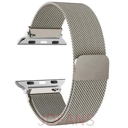 Milanese Loop Strap for Apple Watch, 44mm, 40mm, 45mm, 41mm, 42-38-44mm, Ultra 2, 49mm Metal Band, Compatible with iWatch Series 9, 8, 7, 6, SE, 5, 4, and 3, Band Color: mm, Parallel Import