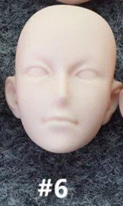 1/6 Scale Doll Head, Parts and Accessories, No Makeup Head, OB Female/Male Head, Makeup Practice, DIY, Obitsu 27, Parallel Import