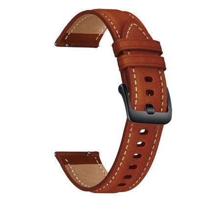 22mm, 20mm Leather Bracelet for Samsung Galaxy Watch 3, 41, 45mm, 46mm, 42mm, Amazfit GTR, GTS, 4, 3, 2, Wristband, Huawei GT Compatible Watch Band, Band Color: Parallel Import