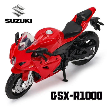 1/18スケール スズキ GSX-R1000 ダイキャスト バイクモデル 合金製 スタティックモデル おもちゃ ギフト カラー：1-18  並行輸入品