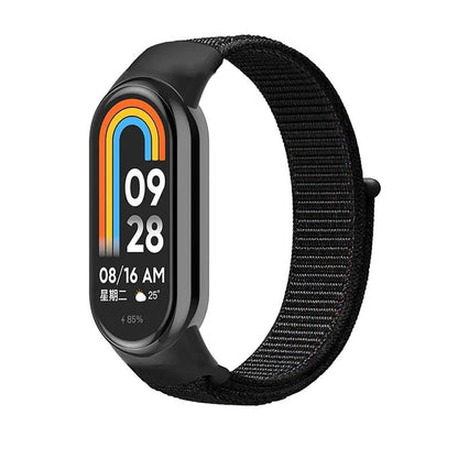 Xiaomi Mi Band 9/8/7/6/5/4/3 対応 ナイロンループストラップ NFCスマートウォッチ用交換バンド スポーツリストバンド サイズ：Mi Band  並行輸入品