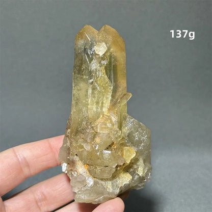 シトリン タワークリスタル 天然クォーツ 鉱石 エネルギー ヒーリング スピリチュアル オーラ 魔術 ホームデコレーション カラー： 並行輸入品