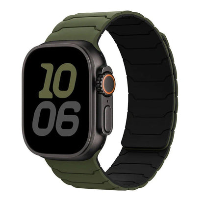 Magnetic Strap Band for Apple Watch Ultra 2, 49mm, 45mm, 44mm, 40mm, 42mm, 46mm, 41mm, 38mm, Compatible with iWatch Series 10, SE, 9, 8, 7, and 10 (Imported)