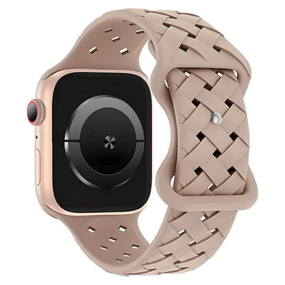 Apple Watch用シリコーンスポーツストラップ - Ultra 2/SE/Series 9/8/7/6/5対応 49mm・46mm・44mm・42mm・41mm・40mm 通気性バンド ;発送元: 並行輸入品
