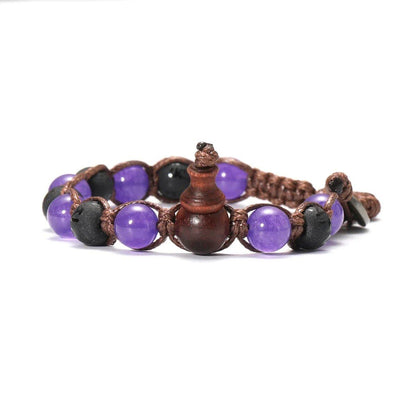 Natural Stone Prayer Bracelet, Tibetan Prayer Beads, Handmade Men's and Women's Bracelet, Yoga &amp; Meditation Jewelry, Metal Color: Style, Parallel Import